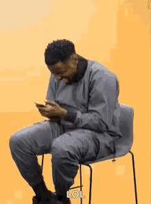 Man laughing hysterically